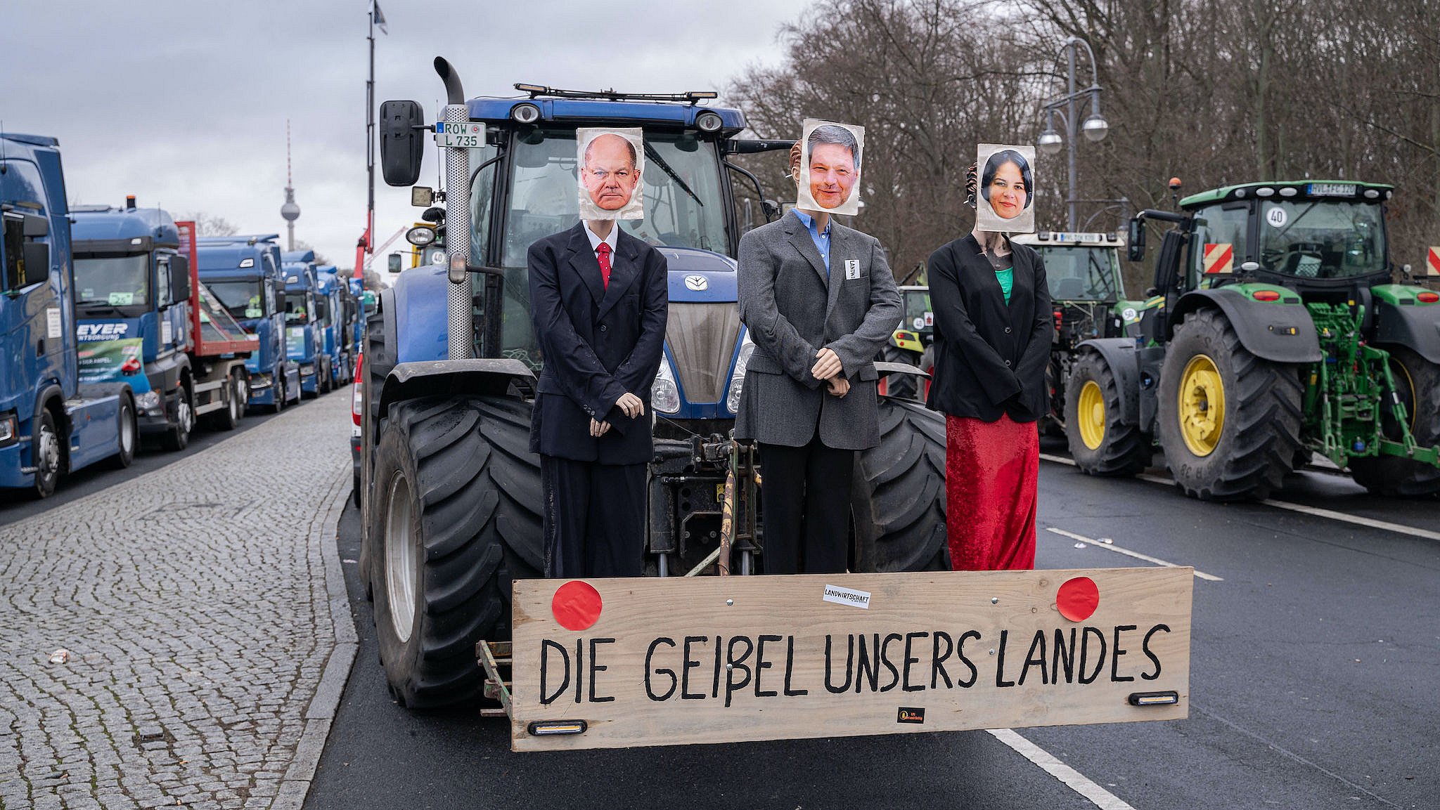 Landwirte Demonstration in Berlin, Januar 2024