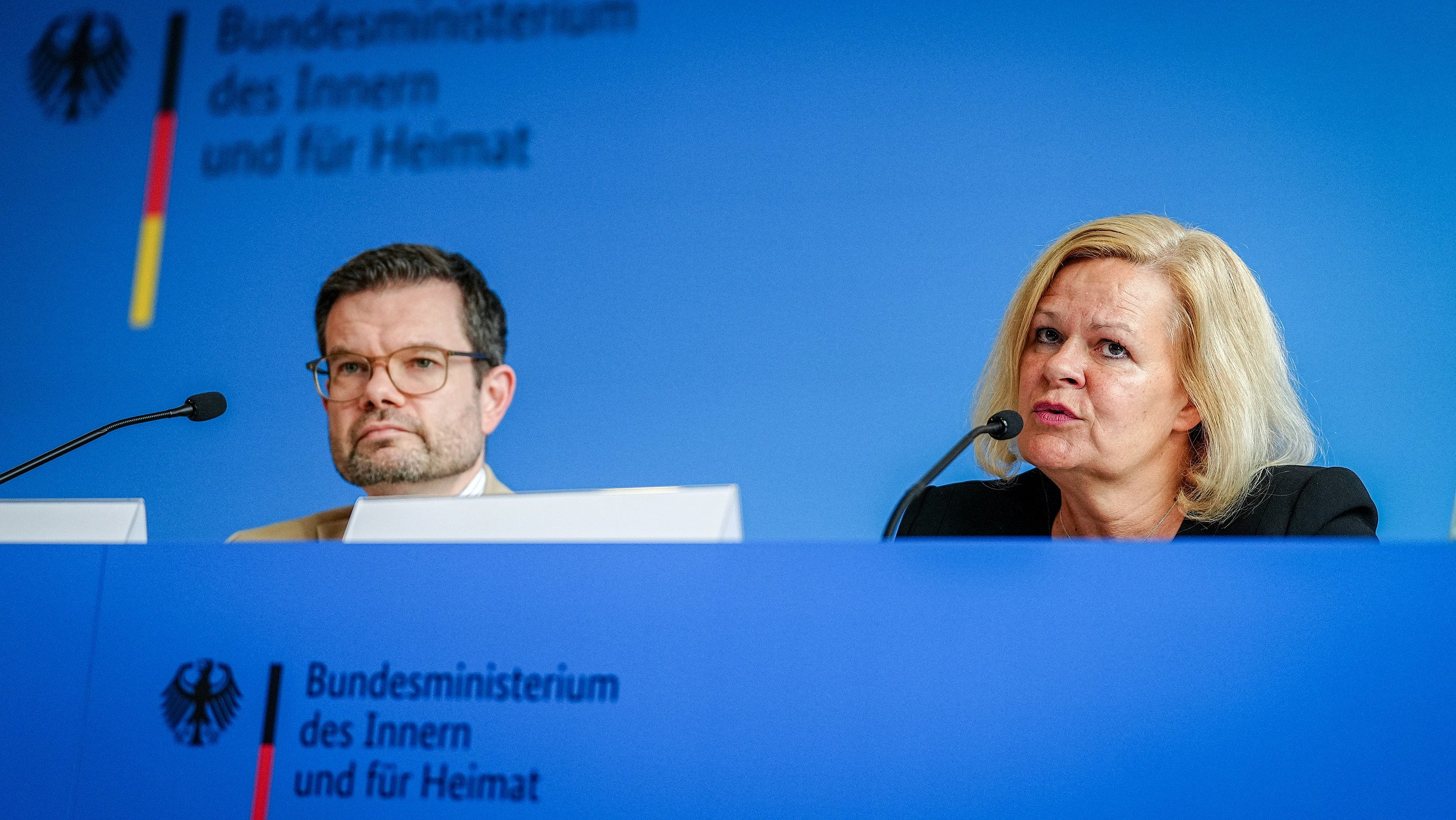 Marco Buschmann und Nancy Faeser