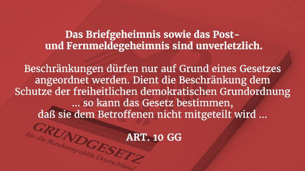 Art. 10 GG hält das Grundgesetz trotz Medienwandel fit